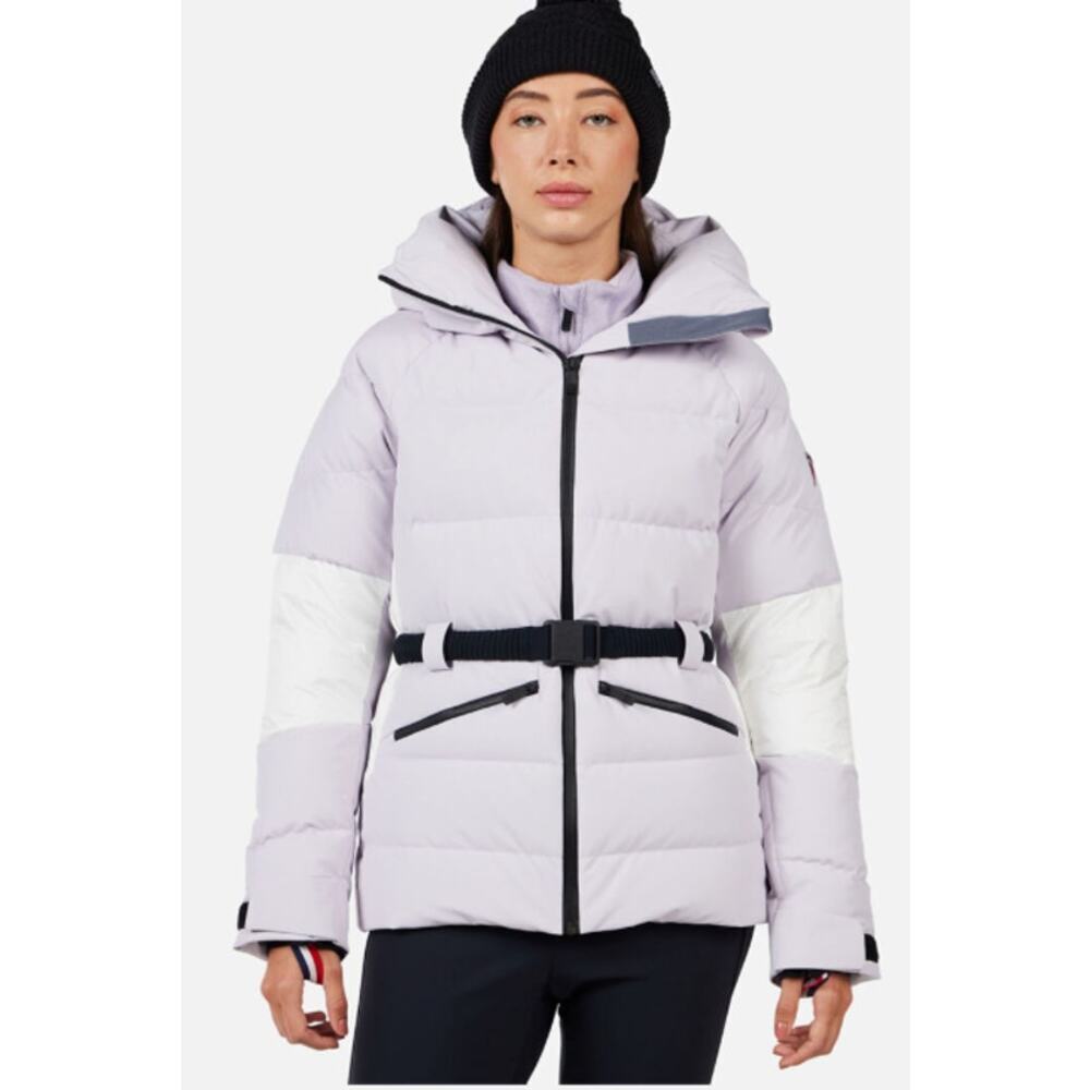 Rossignol Galactic Lilac Women's Ciastel Down Mix Ski Nylon Jacket Sz Small NWT
